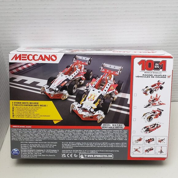 Meccano 10-in-1 Racing Vehicles Set 21201 - Picture 9 of 9